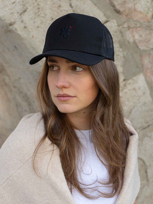 La Casquette Filet Française Femme - Noir