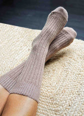 Les Chaussettes Françaises en Laine - Beige