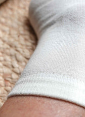 Les Chaussettes en Laine Mérinos & Soie Française - Blanche