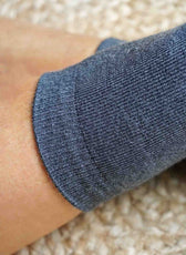 Les Chaussettes en Laine Mérinos & Soie Française - Grise