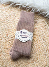 Les Chaussettes Françaises en Laine - Beige