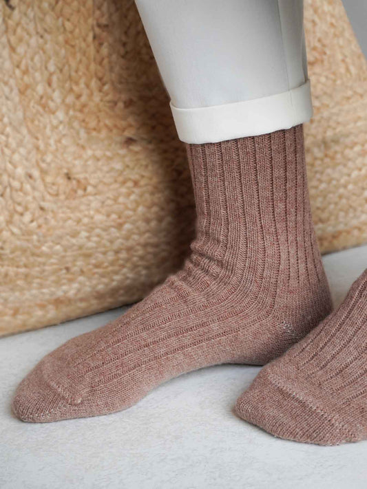 Les Chaussettes Françaises en Laine - Beige