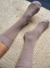 Les Chaussettes Françaises en Laine - Beige