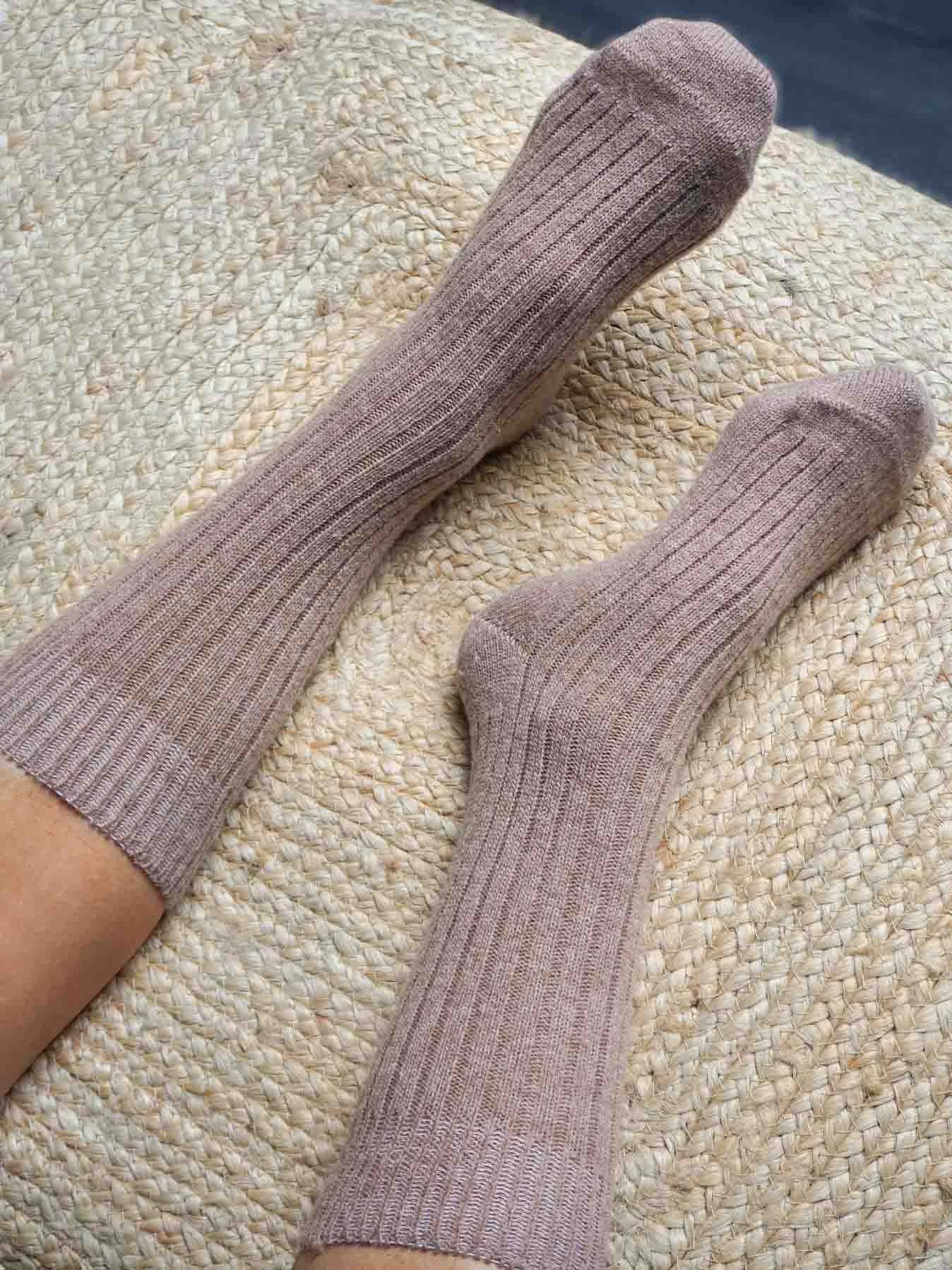 Les Chaussettes Françaises en Laine - Beige