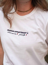 T-shirt femme blanc en coton bio fabriqué en France
