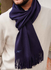 L’Écharpe Essentielle Française en Laine pour Homme - Marine