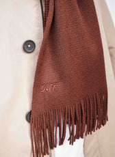L’Écharpe Essentielle Française en Laine pour Homme - Marron