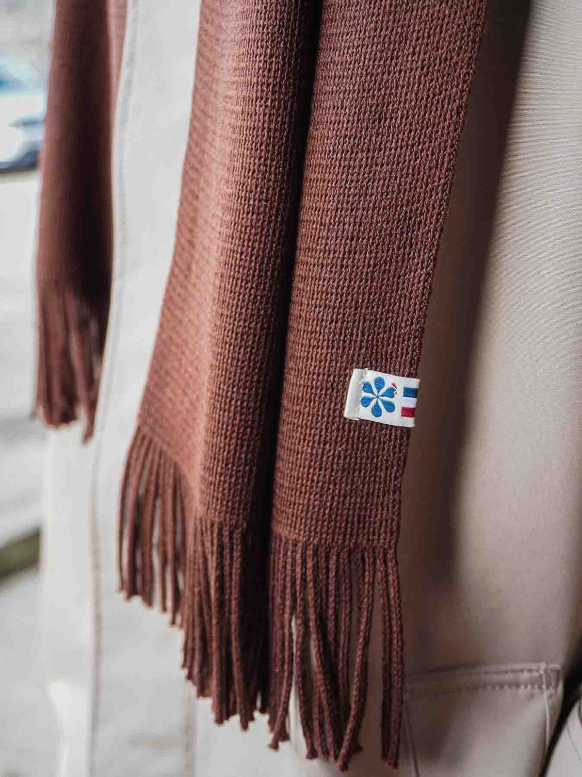 L’Écharpe Essentielle Française en Laine pour Homme - Marron