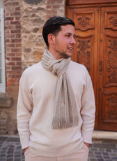 L'écharpe Ultime Homme en Laine 🐑 - Beige