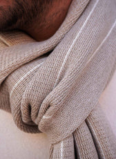 L'écharpe Ultime Homme en Laine 🐑 - Beige