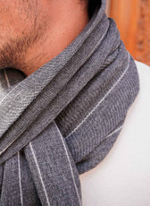 L'écharpe Ultime Homme en Laine 🐑 - Grise Foncé