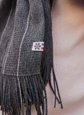 L'écharpe Ultime Homme en Laine 🐑 - Grise Foncé