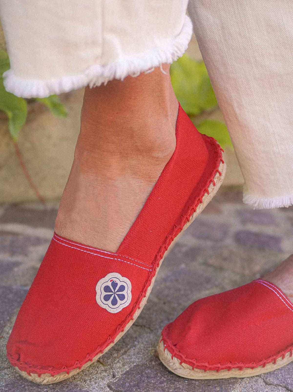 DECOHO - Espadrilles Mixtes Rouges - Espadrille Femmes - Espadrilles Hommes Françaises - Rouge, Rouge, 36 EU DECOHO - Espadrilles Mixtes Rouges - Espadrille Femmes - Espadrilles Hommes Françaises - Rouge, Rouge, 36 EU