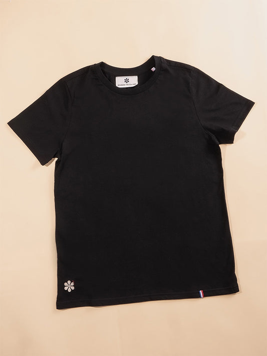 Le Parfait T-Shirt Femme en Coton Bio - Noir