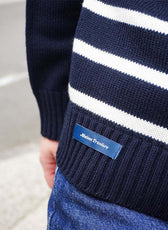 Le Pull Marinière Femme en Laine – Marine