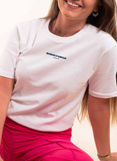 T-shirt femme brodé personnalisé avec prénom
