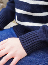 Le Pull Marinière Femme en Laine – Marine