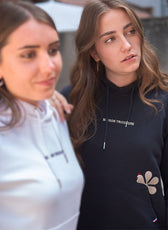 Le Sweat à Capuche Femme Coton Bio France - Marine