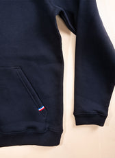 Le Sweat à Capuche Homme Coton Bio France - Marine