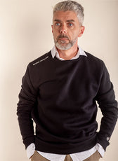 Le Sweat Classique Homme en Coton Bio France - Noir