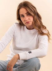 Le Sweat Classique Femme Coton Bio France - Blanc