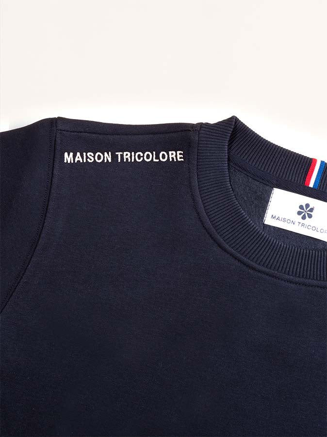Le Sweat Classique Femme Coton Bio France - Marine