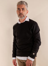 Le Sweat Classique Homme en Coton Bio France - Noir