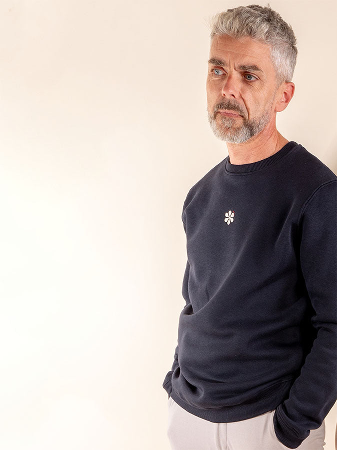 Le Sweat Classique Homme Coton Bio - Marine