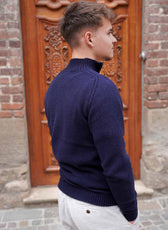 Pull Camionneur en Laine Homme Marine – Made in France
