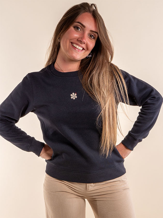 Le Sweat Classique Femme en Coton Bio - Marine