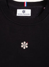 Le Sweat Classique Femme en Coton Bio - Noir
