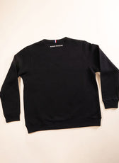 Le Sweat Classique Femme en Coton Bio - Noir
