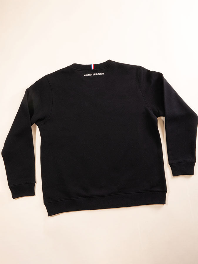 Le Sweat Classique Femme en Coton Bio - Noir