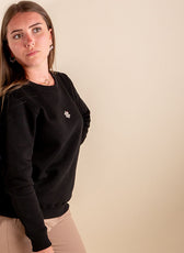 Le Sweat Classique Femme en Coton Bio - Noir