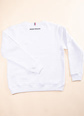 Le Sweat Classique Femme en Coton Bio - Blanc