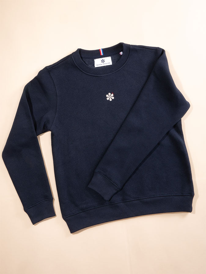 Le Sweat Classique Femme en Coton Bio - Marine