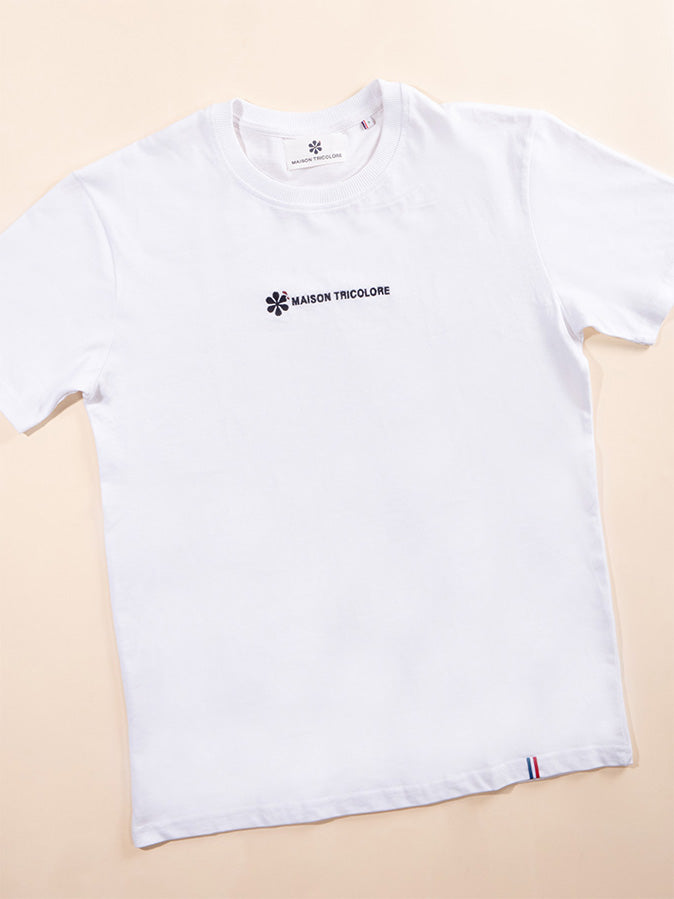 Le Confortable T-shirt Blanc En Coton Bio - Femme