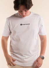 Le Confortable T-shirt Blanc En Coton Bio - Homme