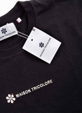 Le Confortable T-shirt Noir En Coton Bio - Femme