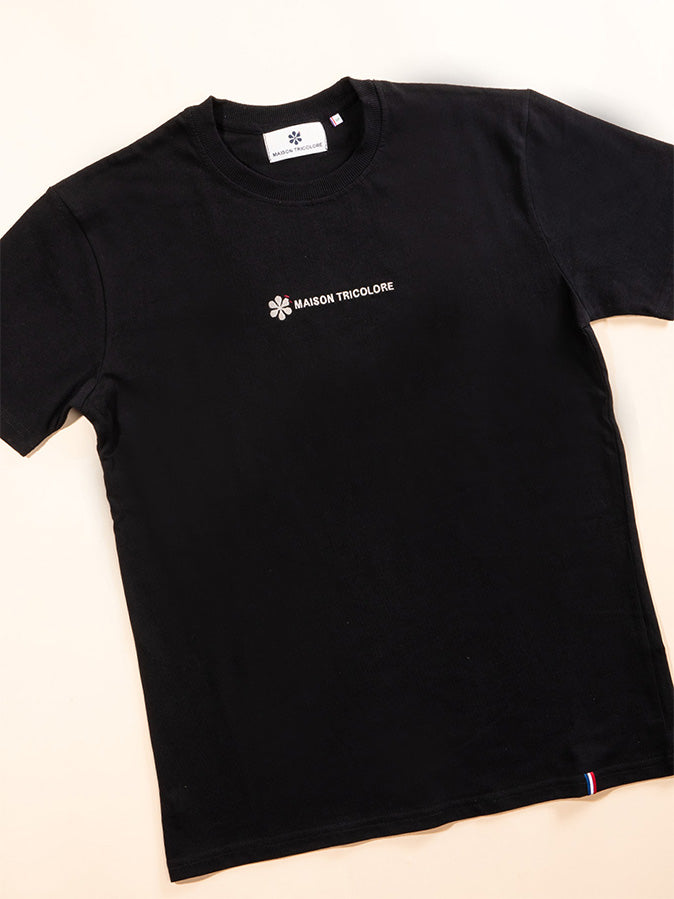 Le Confortable T-shirt Noir En Coton Bio - Femme