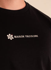 Le Confortable T-shirt Noir En Coton Bio - Homme
