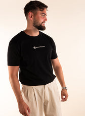 Le Confortable T-shirt Noir En Coton Bio - Homme