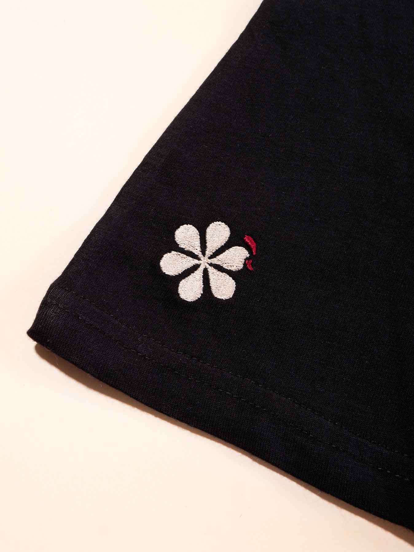 L'incontournable T-shirt Femme en Coton Bio - Noir