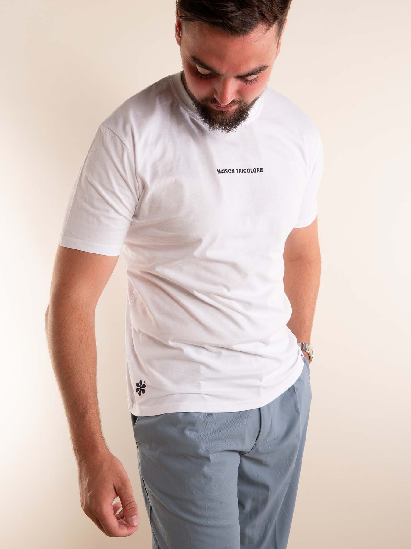 L'incontournable T-shirt Homme en Coton Bio - Blanc