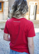 Le Parfait T-Shirt Femme en Coton Bio - Rouge