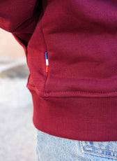 La Veste Zippée Femme En Coton Bio - Bordeaux