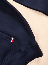 Le Sweat à Capuche Femme Coton Bio France - Marine