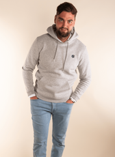 Le Sweat à Capuche Homme en Coton Bio - Gris