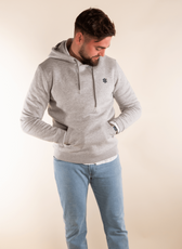 Le Sweat à Capuche Homme en Coton Bio - Gris