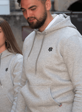 Le Sweat à Capuche Homme en Coton Bio - Gris